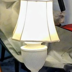 Vintage Tuscany Design & Company Porcelain Table Lamp, 29" Tall, 7" Widest (Base)