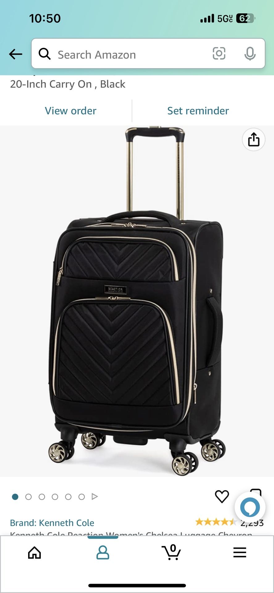 Kenneth Cole Chevron Carry On Luggage