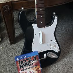 rock band 4 with guitar controller