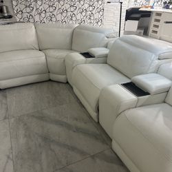 White Leather Couch