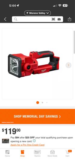 Milwaukee M18 search light
