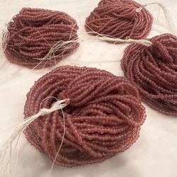Blush Pink Seed Beads  (4 Hanks)