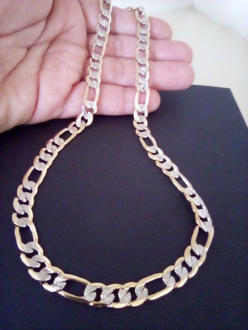 Gold 18k Plated Figaro Necklace Chain