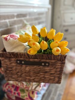 Large Brown Woven Storage Basket