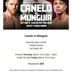 Canelo vs Mungia