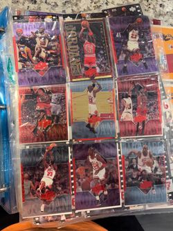 Michael Jordan Card Collection – 10 Pages of MJ + Full 90s NBA Binder