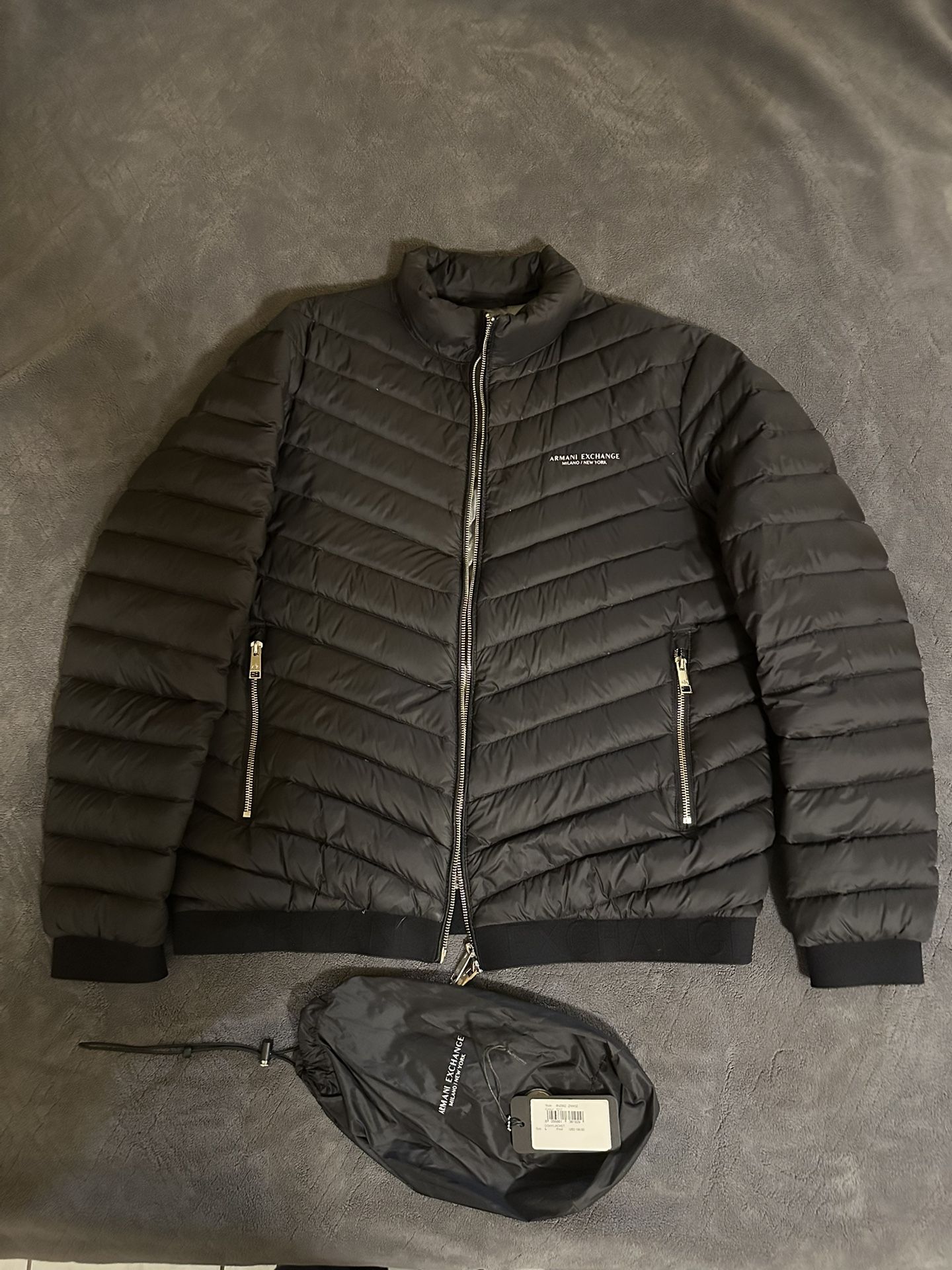 Armani Exchange Men Black Puffer Jacket