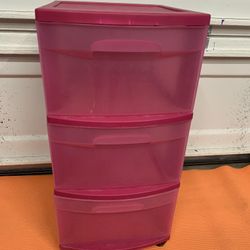 Plastic Drawers $10
