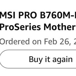 Msi Pro B760M-P DDR4 Motherboard