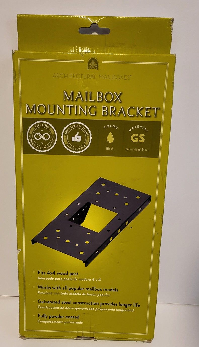 📬Steel Mailbox Mounting Board, Black