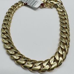 Cuban Link 10k Gold Bracelet Or Anklet 