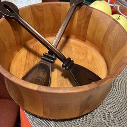 Teak salad bowl William Sonoma