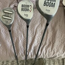 Golf Clubs Driver, 3 & 5 Woods Lynx Parallax 