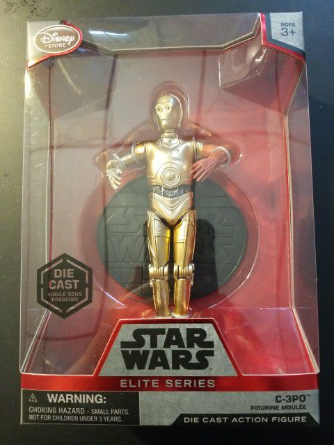 Disney Store Exclusive Star Wars Elite Series C-3PO Die Cast Action Figure 