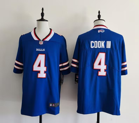 Buffalo Bills #4 James Cook III Limited Stitched Football Blue Jersey