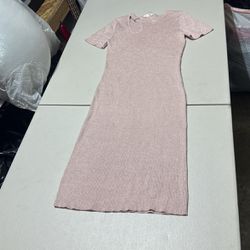 Light Pink With Glitter Dress