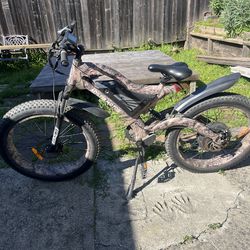 Aostirmotor S18 All Terrain 1500W 48V Full Suspension Mountain Electric Bike - Snakeskin  with an EXTRA WHEEL/TIRE comes with charger and keys