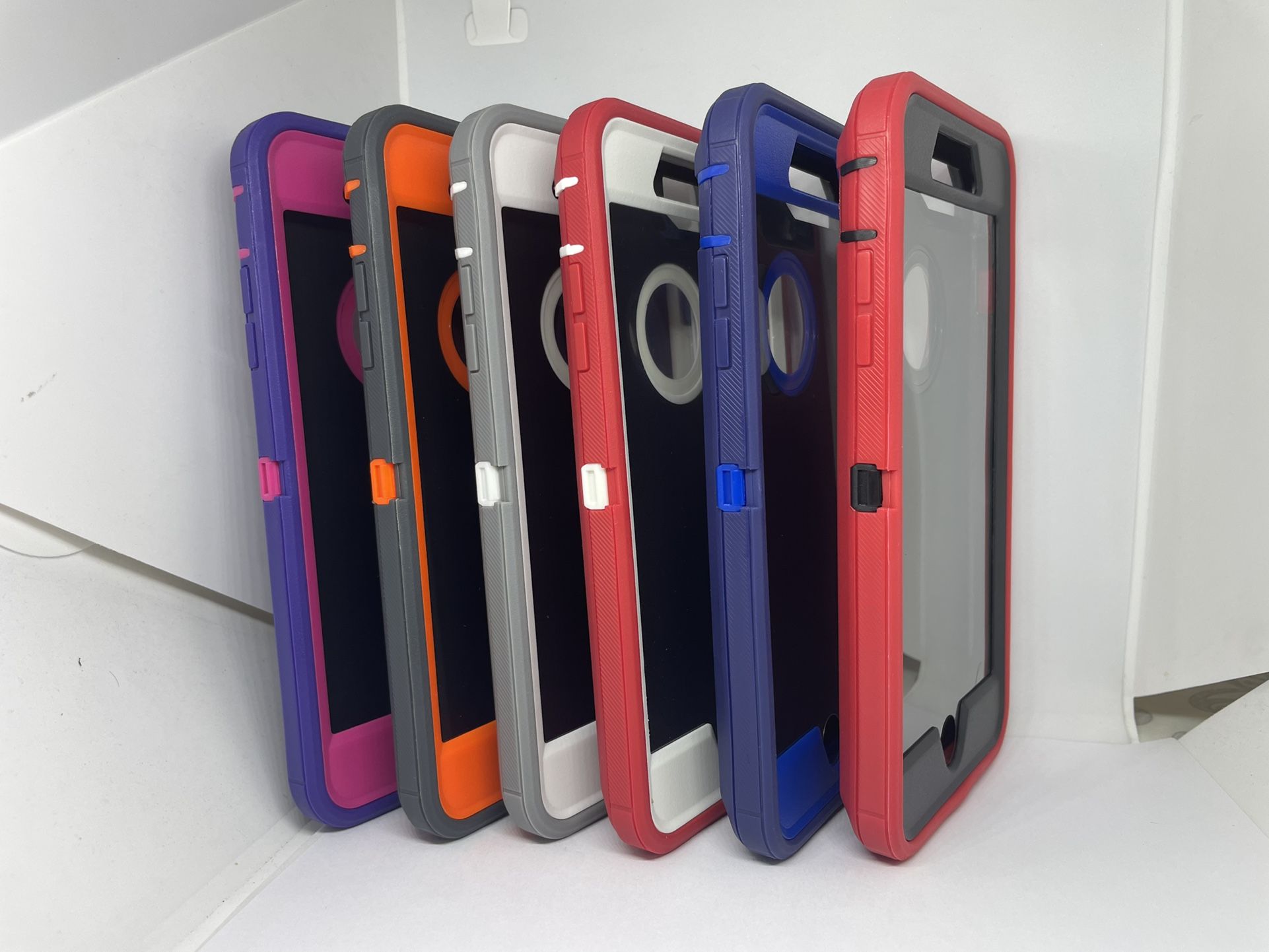 For iPhone 6 Plus 7 Plus 8 Plus Full Cover Case Holster Defender Funda