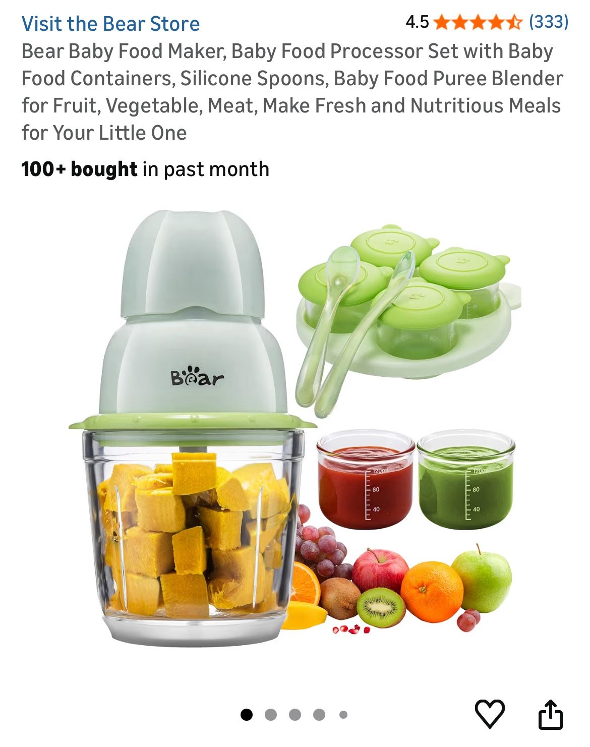 NEW Bear Baby Food Maker 