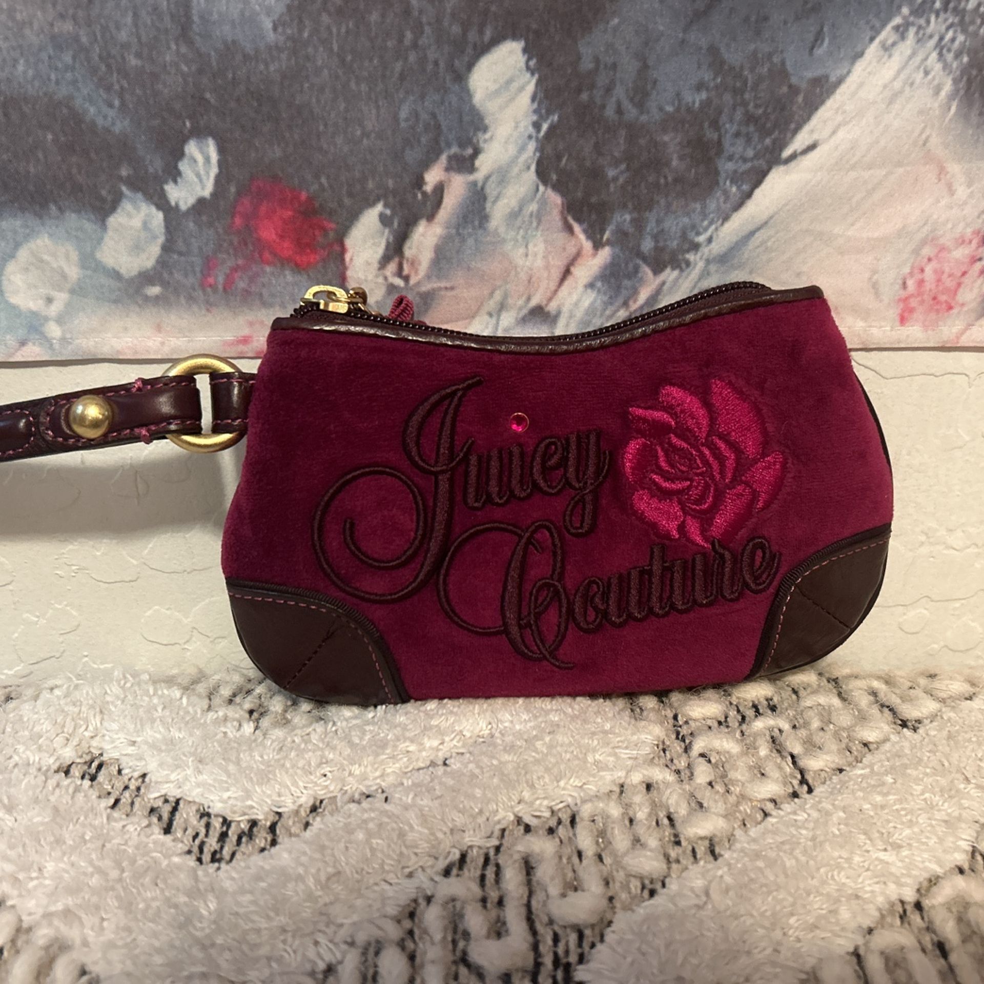 Embroidered Juicy Couture Wristlet