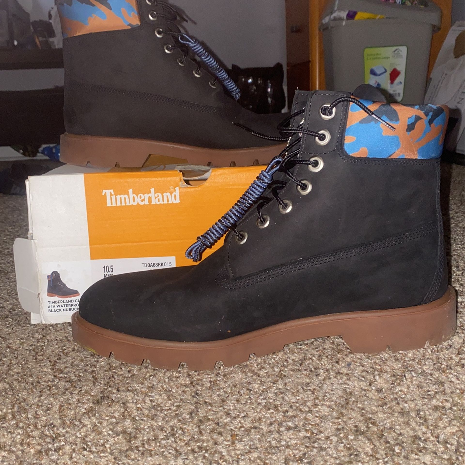 Limited Edition Blue Camouflage Waterproof Timberland Boots