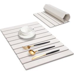 Large stone dish drying mat