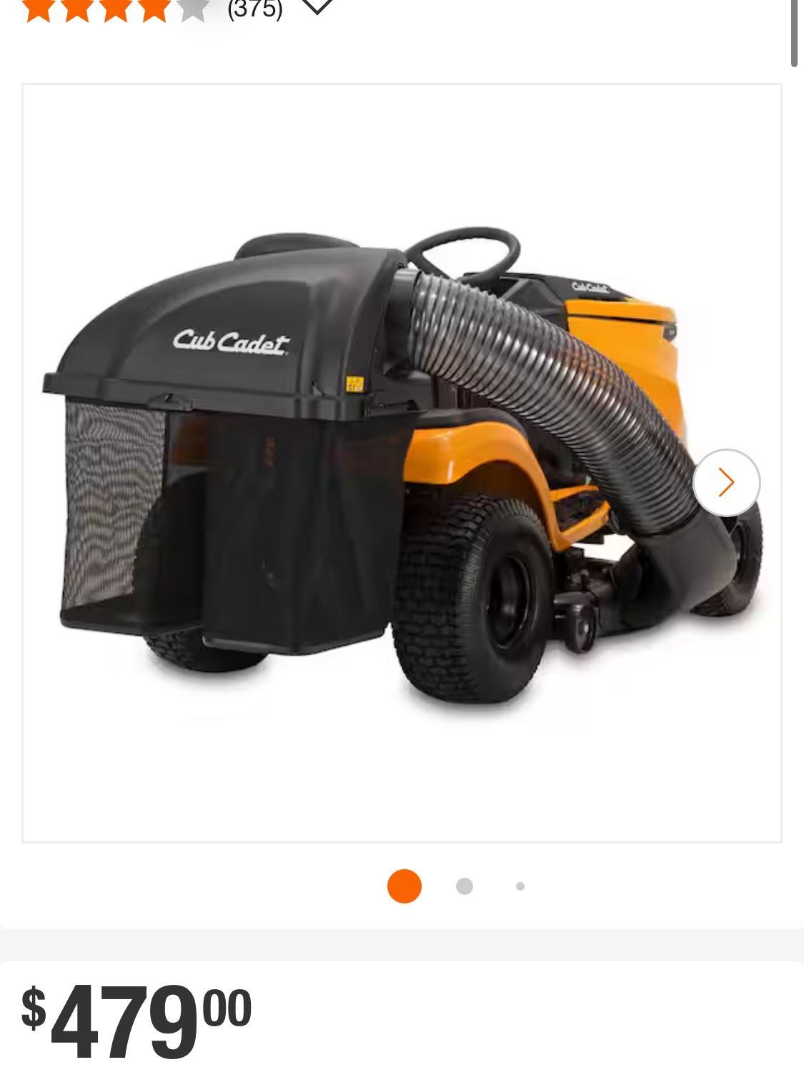 Cub Cadet Original Equipment 42 in. and 46 in. Double Bagger for XT1 and XT2 Series Riding Lawn Mowers (2015 and After