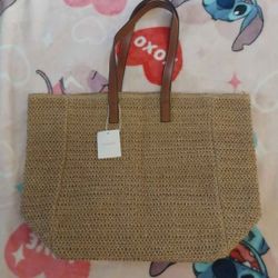 Primark Brown Weave Tote