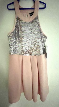 Pink Sequin Dress Size 16