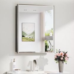 24 x 30 in Bathroom Mirrored Medicine Cabinet -NEW (3199/🏡)