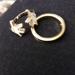 Ladies 2 Piece Disney Mickey Mouse Ring Set Size 8