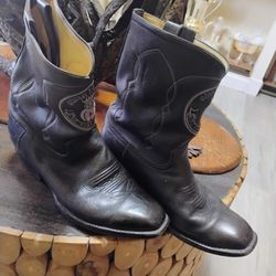 L.M. EASTERLING Mens Custom Cowboy Western Men Boots Embroidered Size 11 E