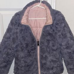 Pink North Face Reversible Coat 