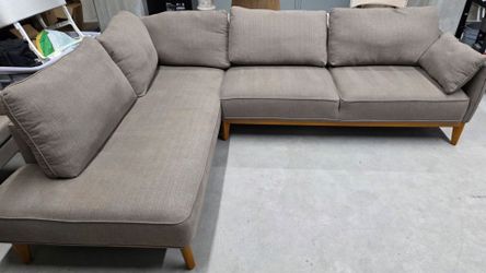 jollene 2 piece sectional slate grey