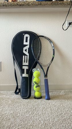 Head Tennis Racket with HEAD Bag and Balls