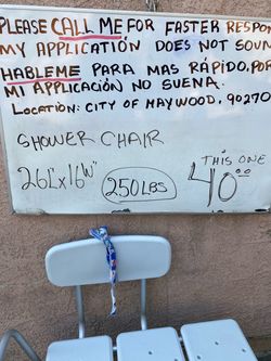 Shower Chair 26L x 16W 250 lb Capacity