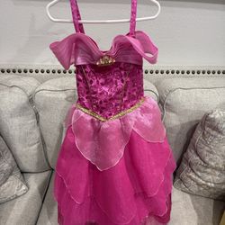 Pink Princess Aurora Costume Dress – Kids Size 5/6