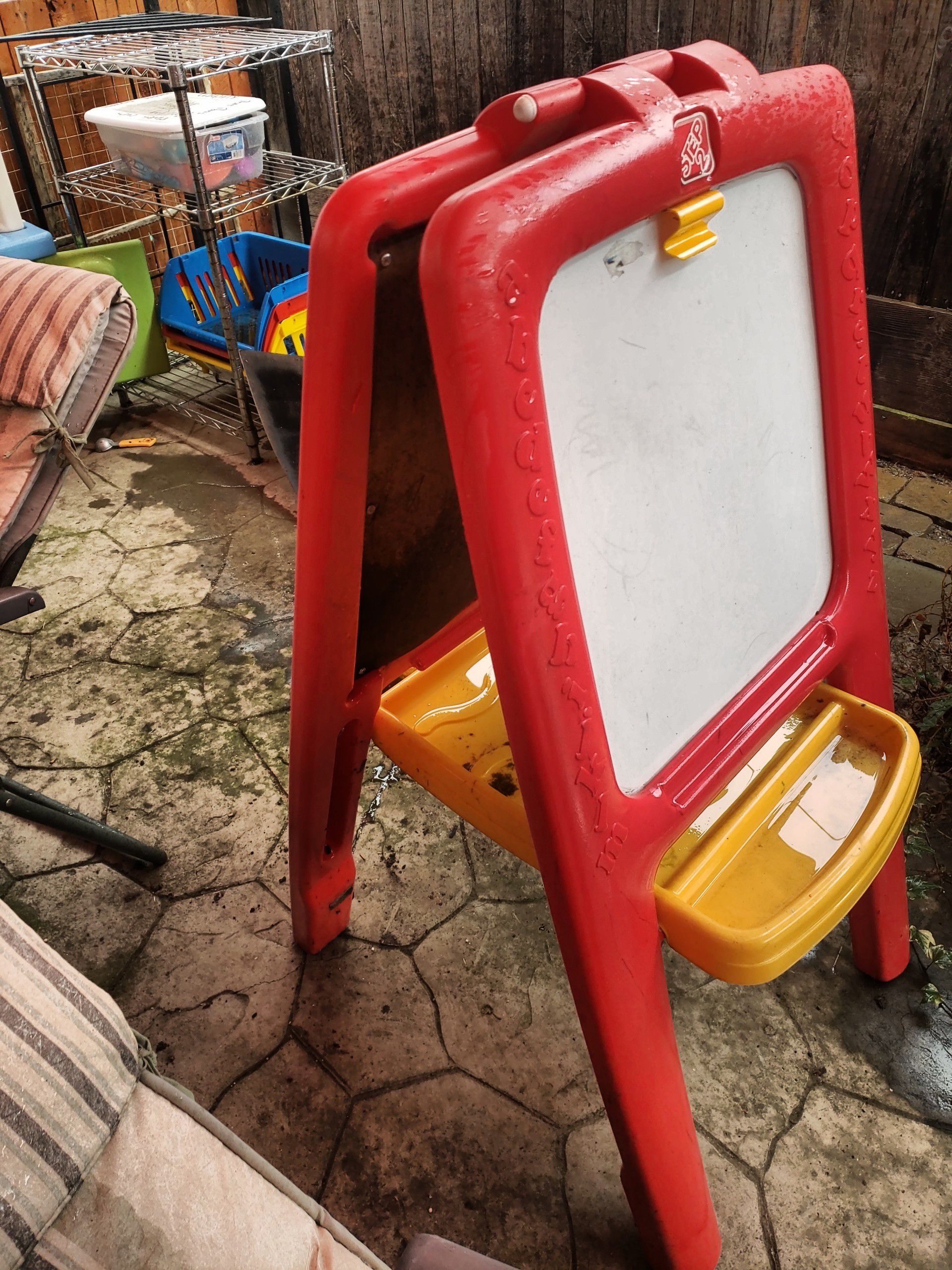 Toddler art painting easel