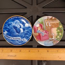 Mini Vintage X-mas Collectors Plates