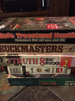 Hunting tapes,vcr,11 total,watched very little