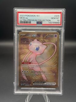 Mew ex 205/165 Ultra Premium Collection Metal Promo PSA 10 Pokemon