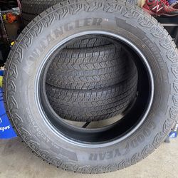 Goodyear Wrangler35 x 22” Tires