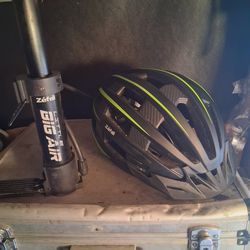 Helmet and pump $10 for both