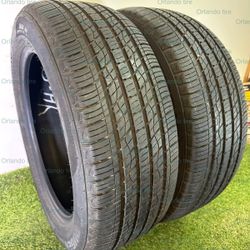 U53  235 55 19 101H  Kumho Crugen Premium  2 Used Tires 80% Life 