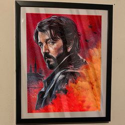 Star Wars Andor Custom Art in black frame