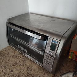 Black+Decker Countertop Convection Toaster Oven Stainless Steel 