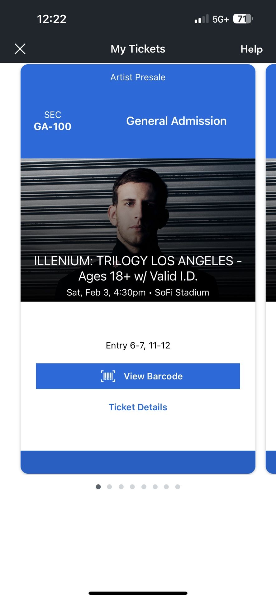 4 Tickets For Illenium Trilogy Show Los Angeles Saturday