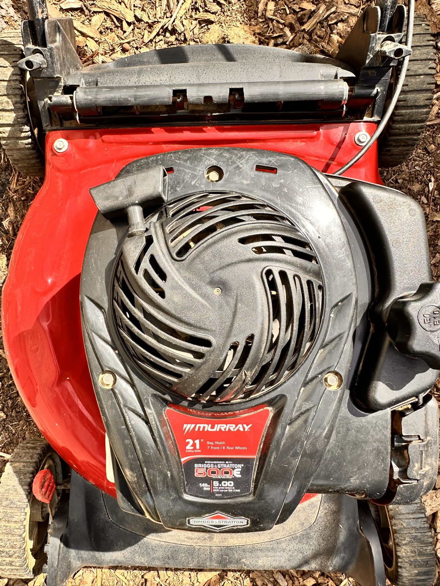 Murray 21 in. 140cc Briggs & Stratton Walk Behind Gas Push Lawn Mower With Mulching