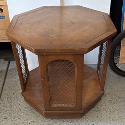 Wooden Hexagon Table 