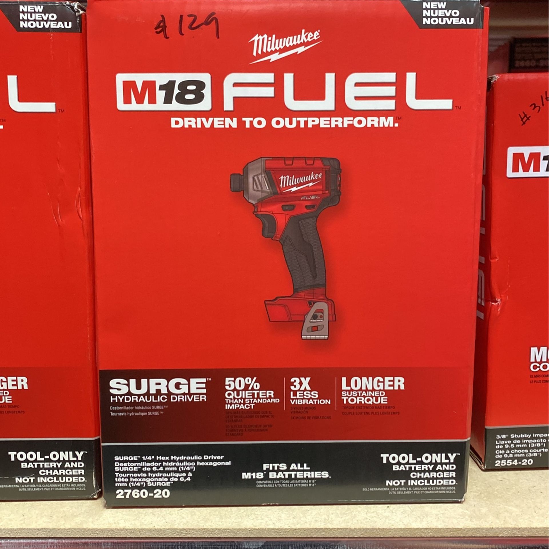 Milwaukee M18 Fuel Surge 1/4” Hex Hydraulic Driver 